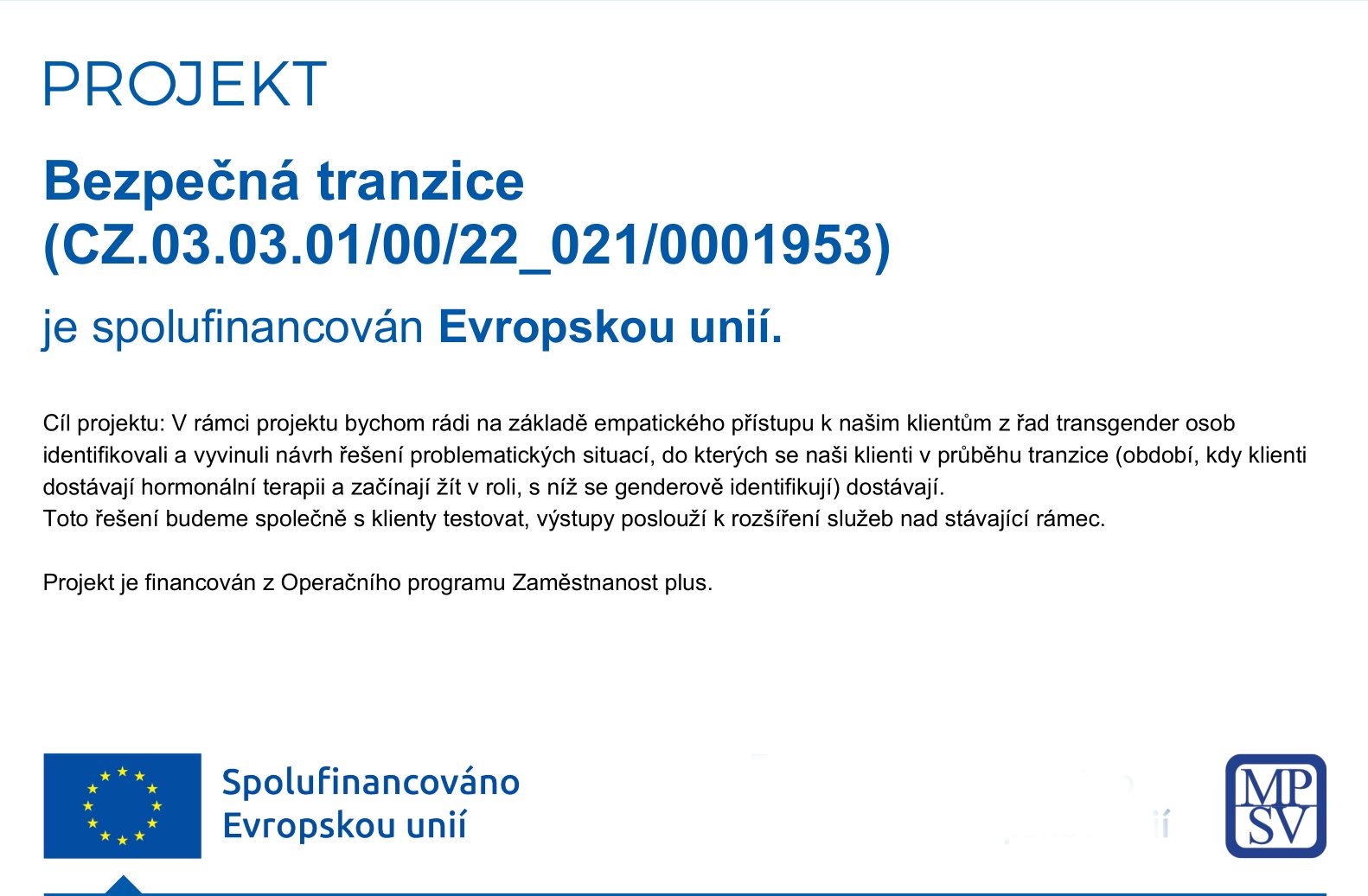 Projekt – TRANSHELP z.s.